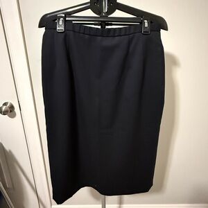 Pendleton 100% Wool Skirt Women’s Size 12 Black Fully Lined Career Classic